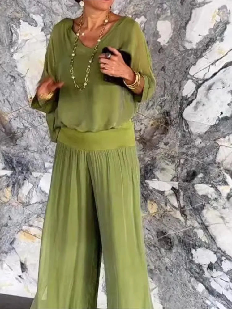Conjunto Femenino de Chiffon 2 Piezas
