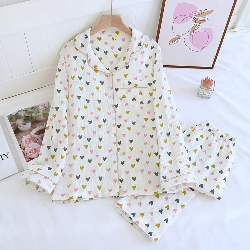 Crepe Cotton Pajama Set