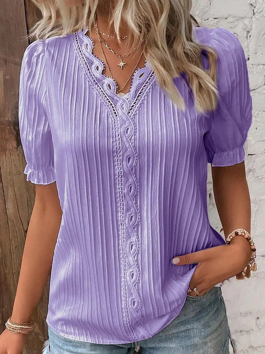 Blusa Tejida con Cuello V