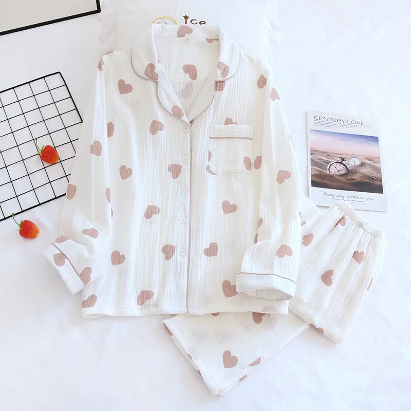 Crepe Cotton Pajama Set