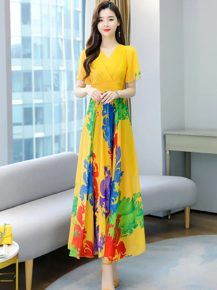Vestido Maxi de Chiffon
