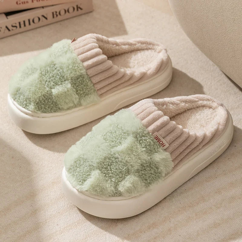Pantuflas Invernales Cálidas Antideslizantes Para Parejas
