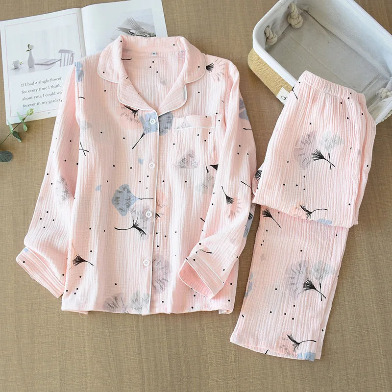 Crepe Cotton Pajama Set