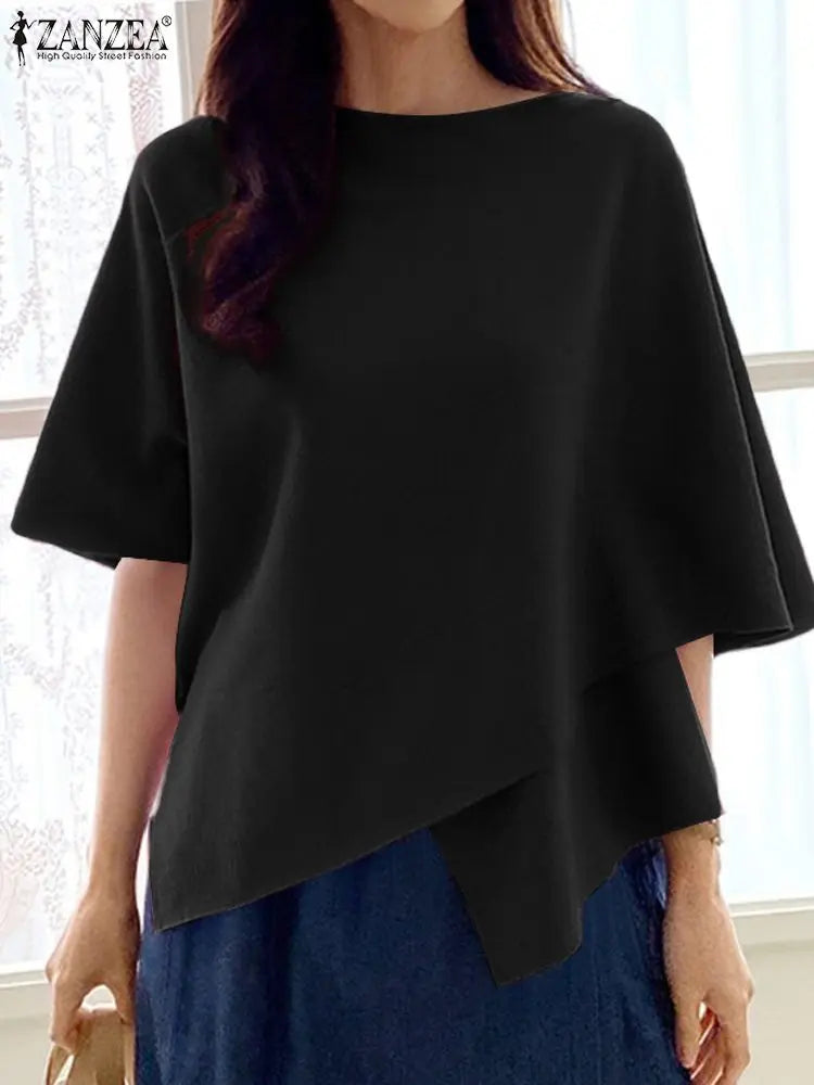 Blusa elegante con volante