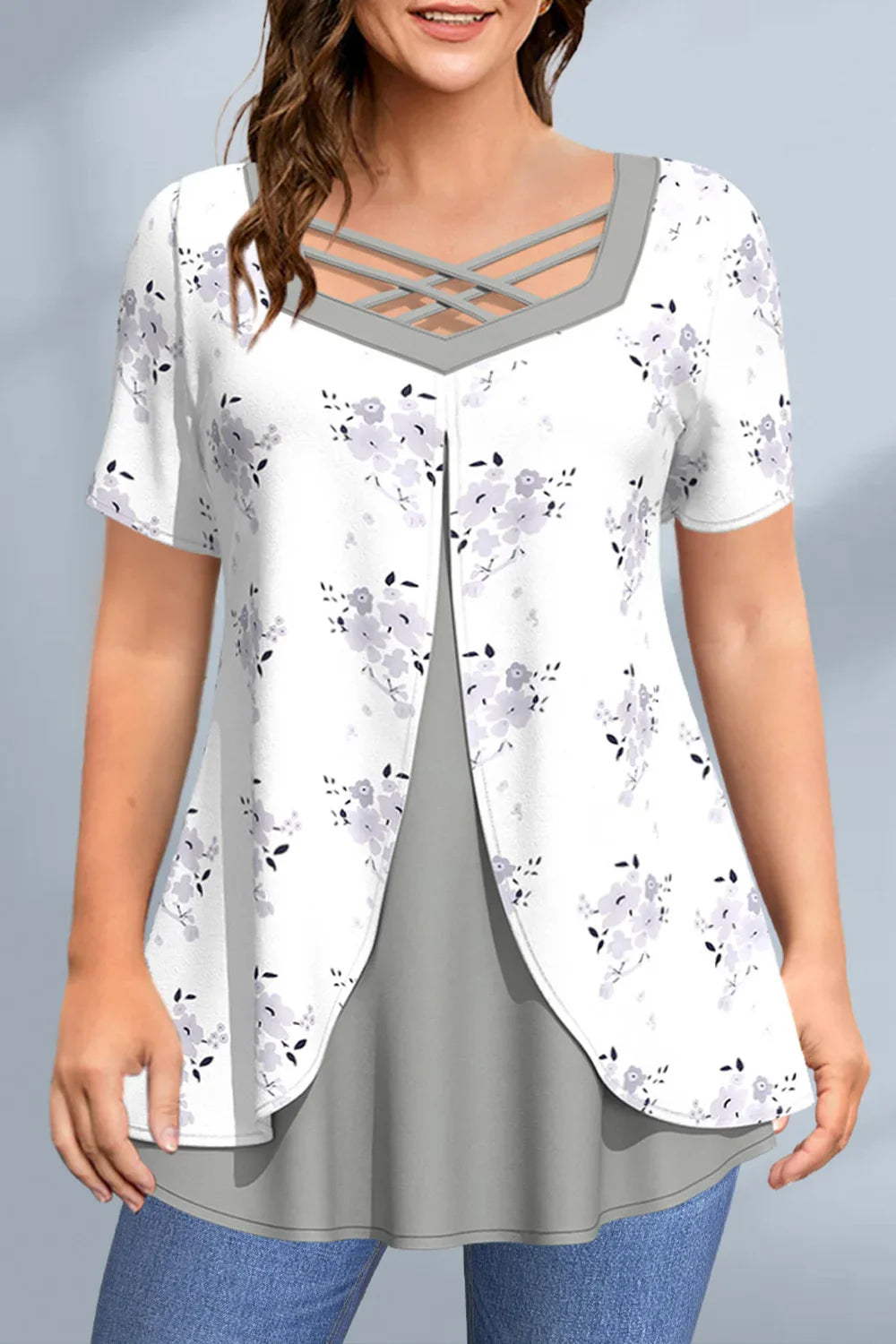 Blusa Plus Size Casual