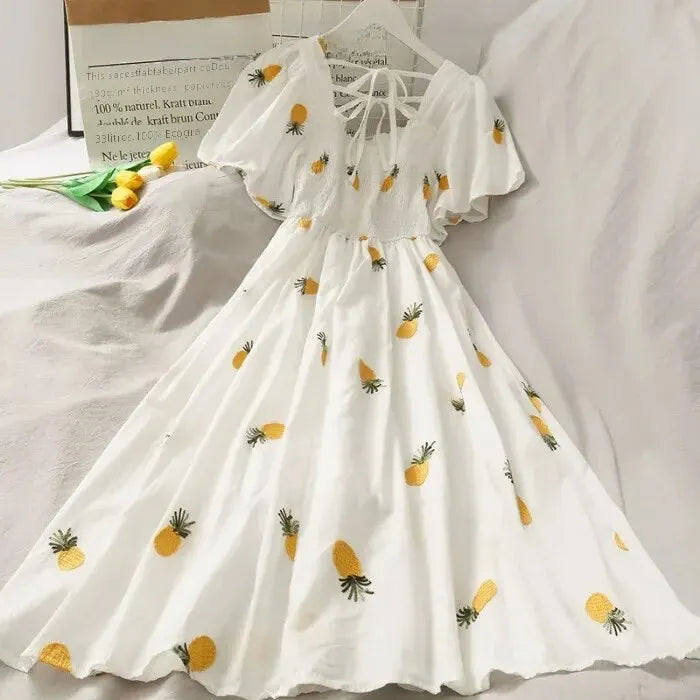 Vestido Estampado de Fruta