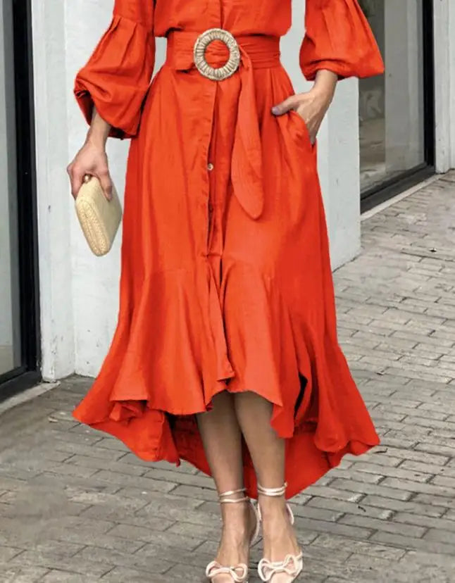 Vestido Asimétrico de Primavera