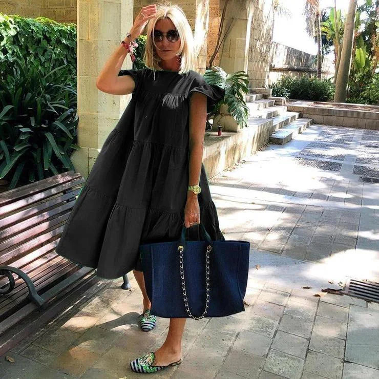 Vestido Midi Volanteado