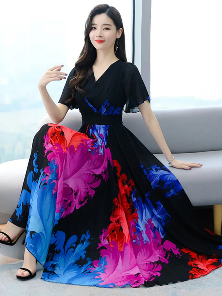 Vestido Maxi de Chiffon