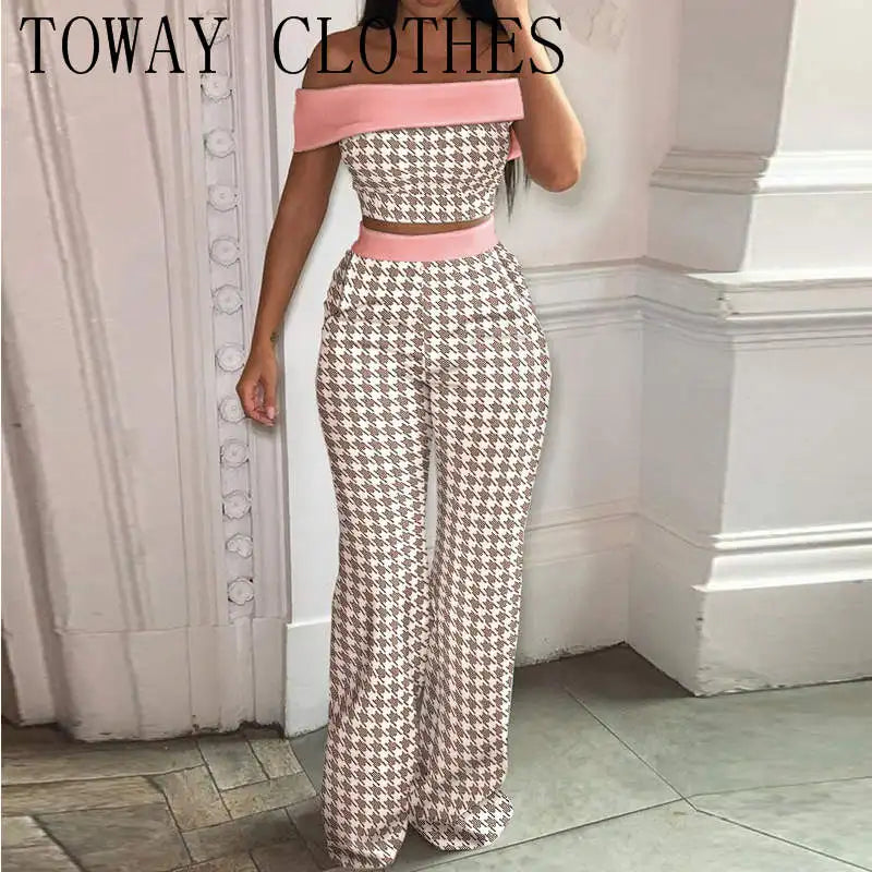 Conjunto Estampado Pierna Ancha