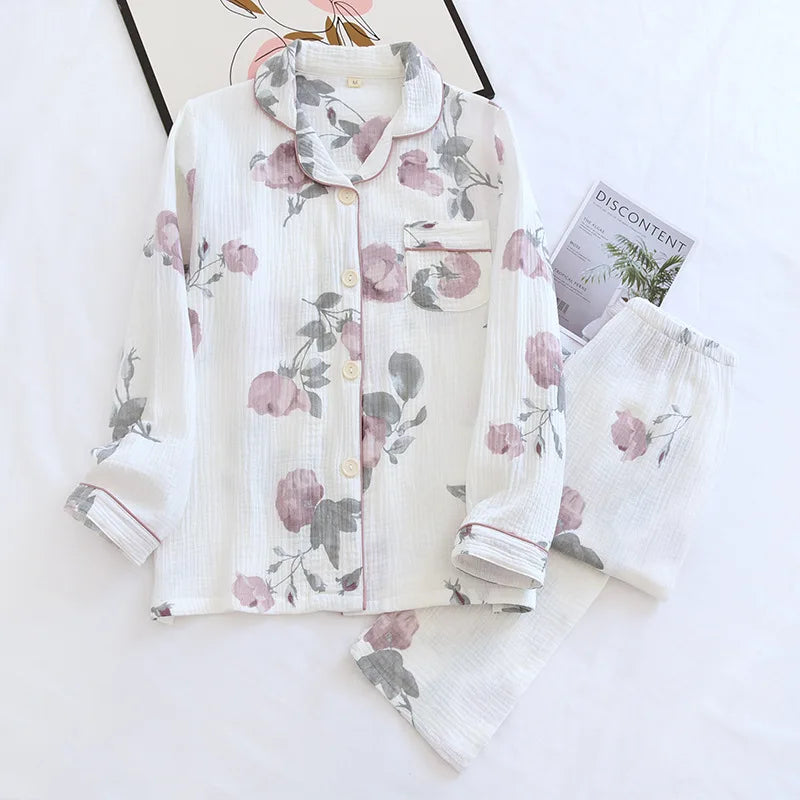 Crepe Cotton Pajama Set