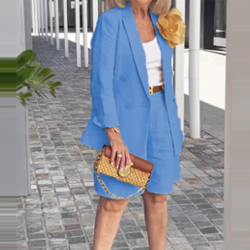 Conjunto con Cárdigan y Shorts