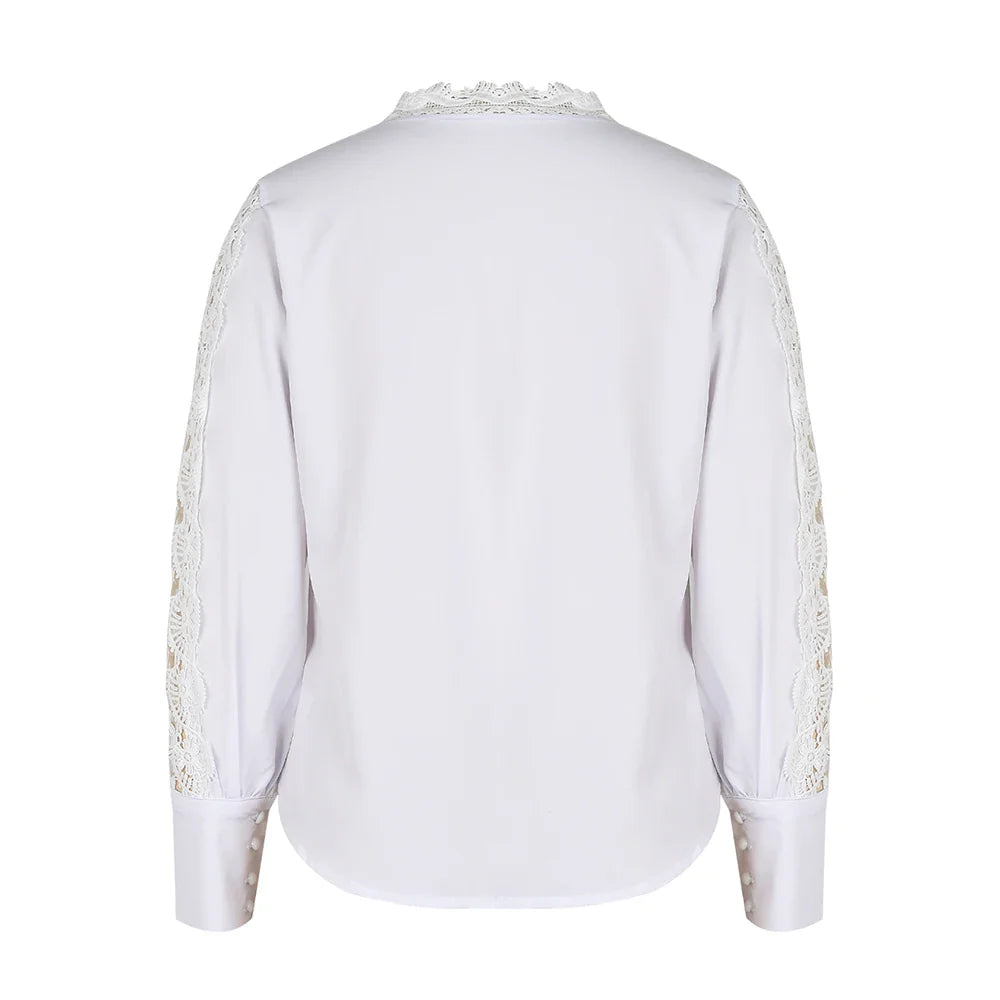 Blusa de Encaje Estilo Vintage