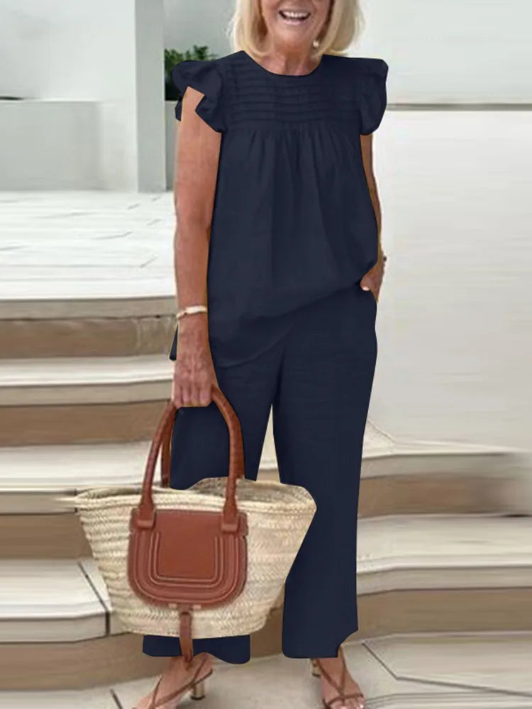 Conjunto Casual con Volantes