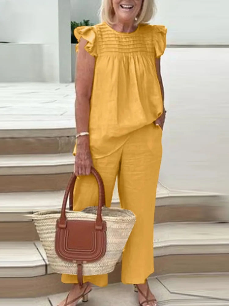 Conjunto Casual con Volantes