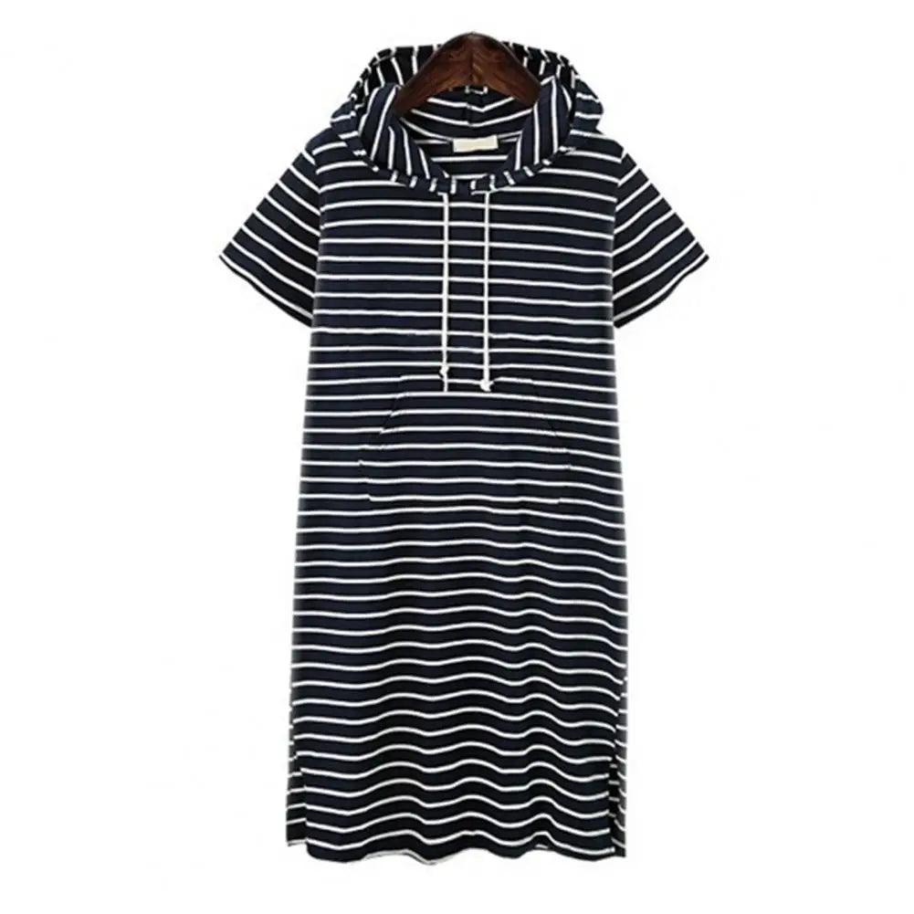 Vestido Deportivo con Capucha a Rayas