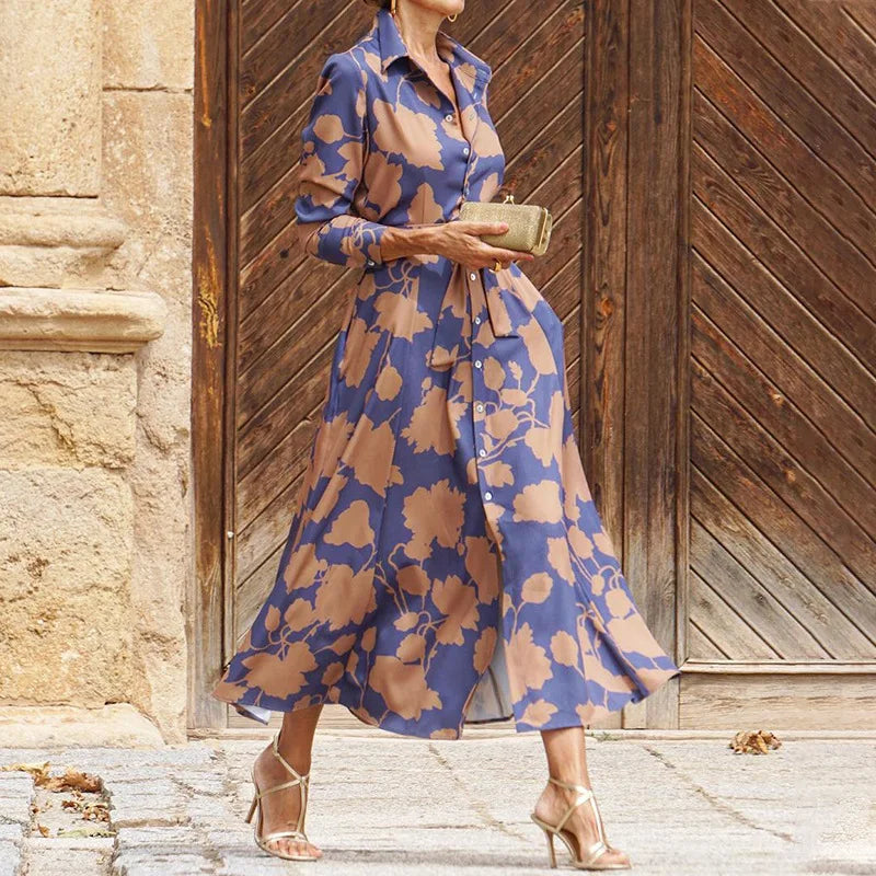 Olga - Vestido largo estampado