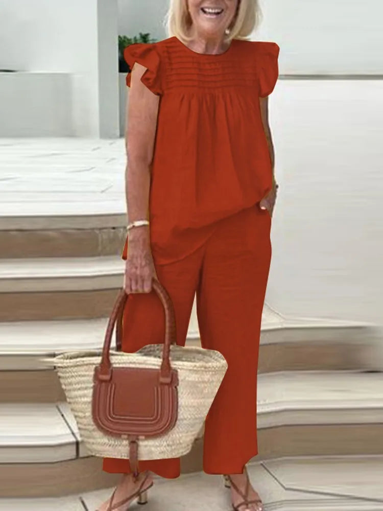 Conjunto Casual con Volantes