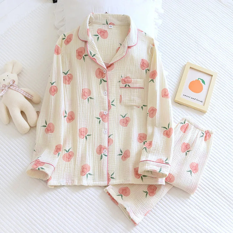Crepe Cotton Pajama Set