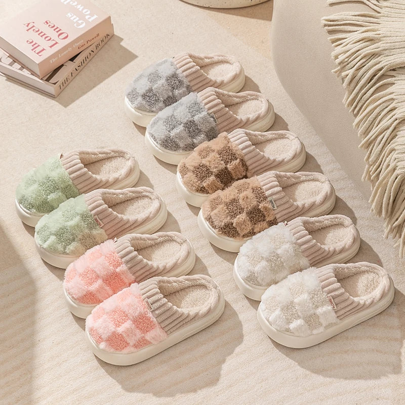Pantuflas Invernales Cálidas Antideslizantes Para Parejas