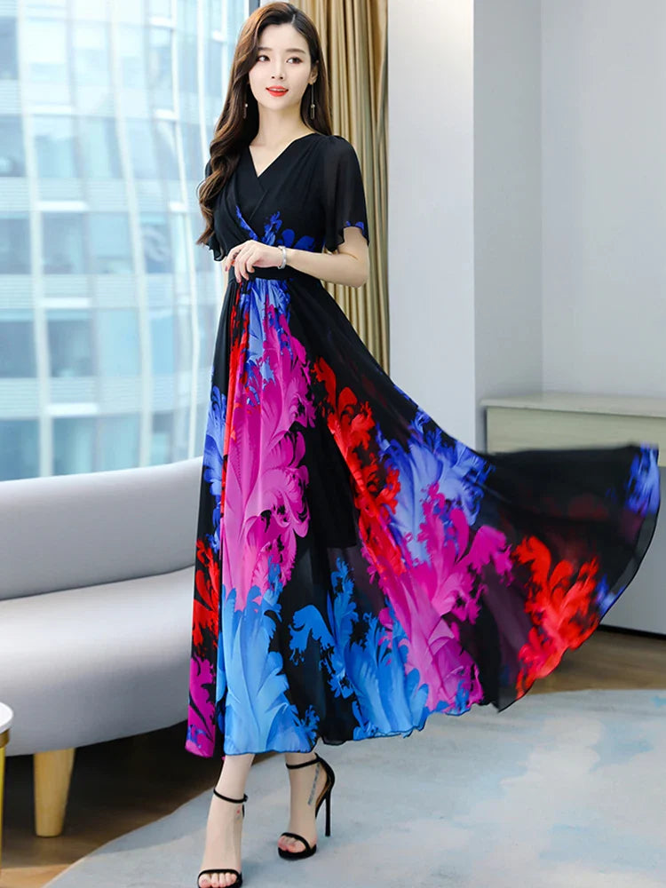 Vestido Maxi de Chiffon