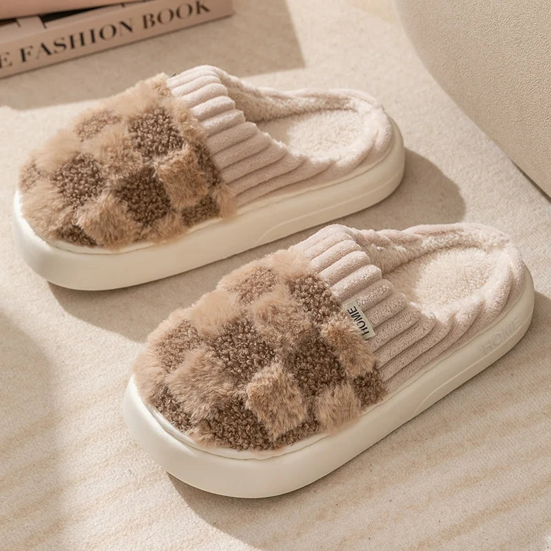 Pantuflas Invernales Cálidas Antideslizantes Para Parejas