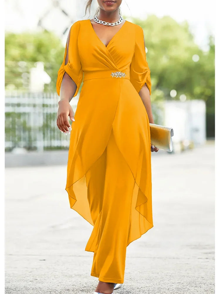 Plus Size Chiffon Night Set