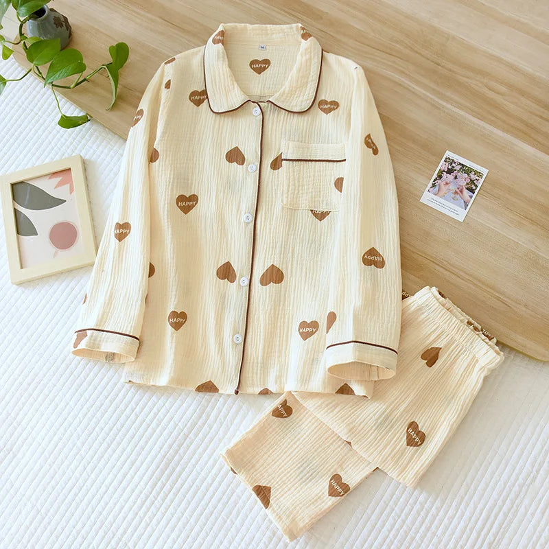 Crepe Cotton Pajama Set