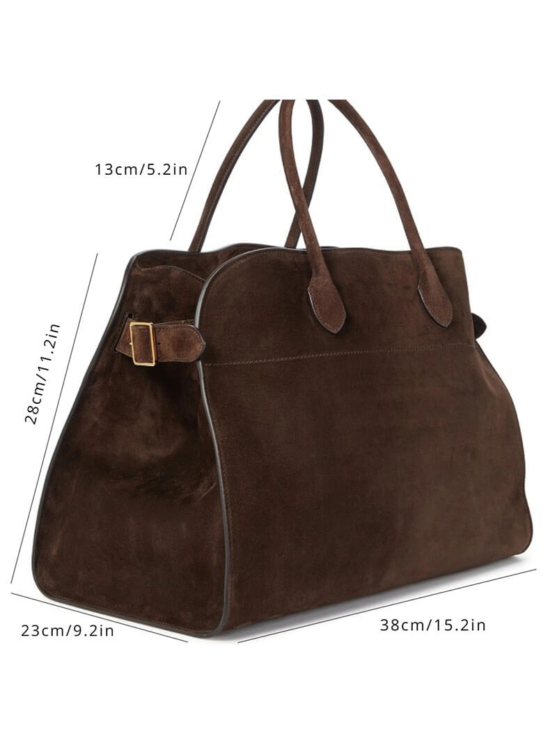 Bolso de ante marrón