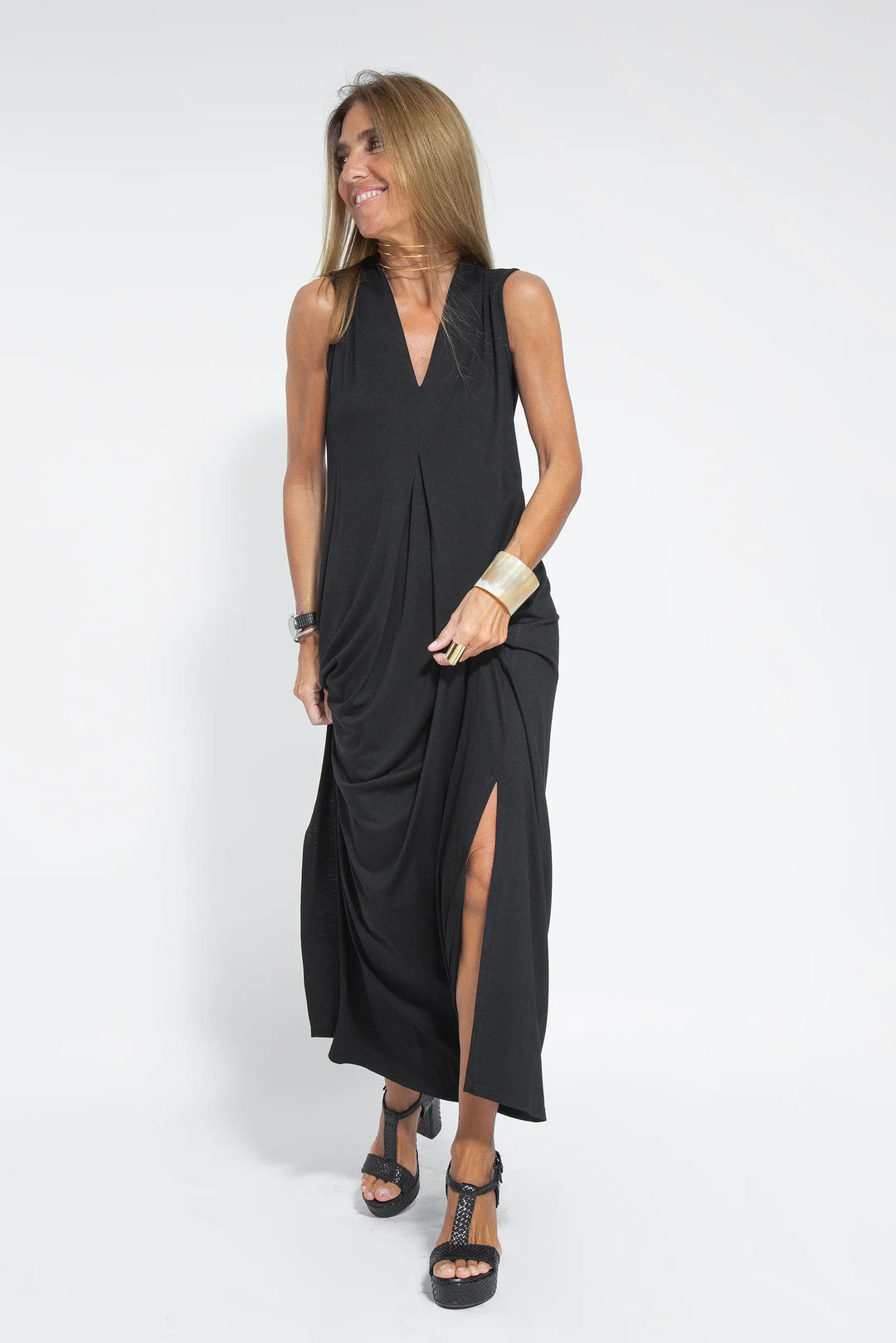 Monica - Long sleeveless dress