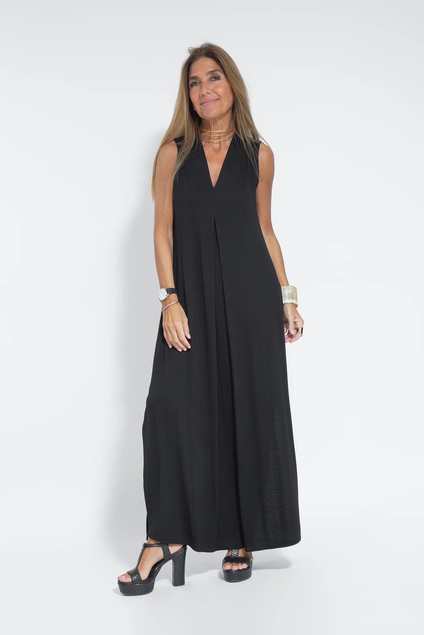 Monica - Long sleeveless dress