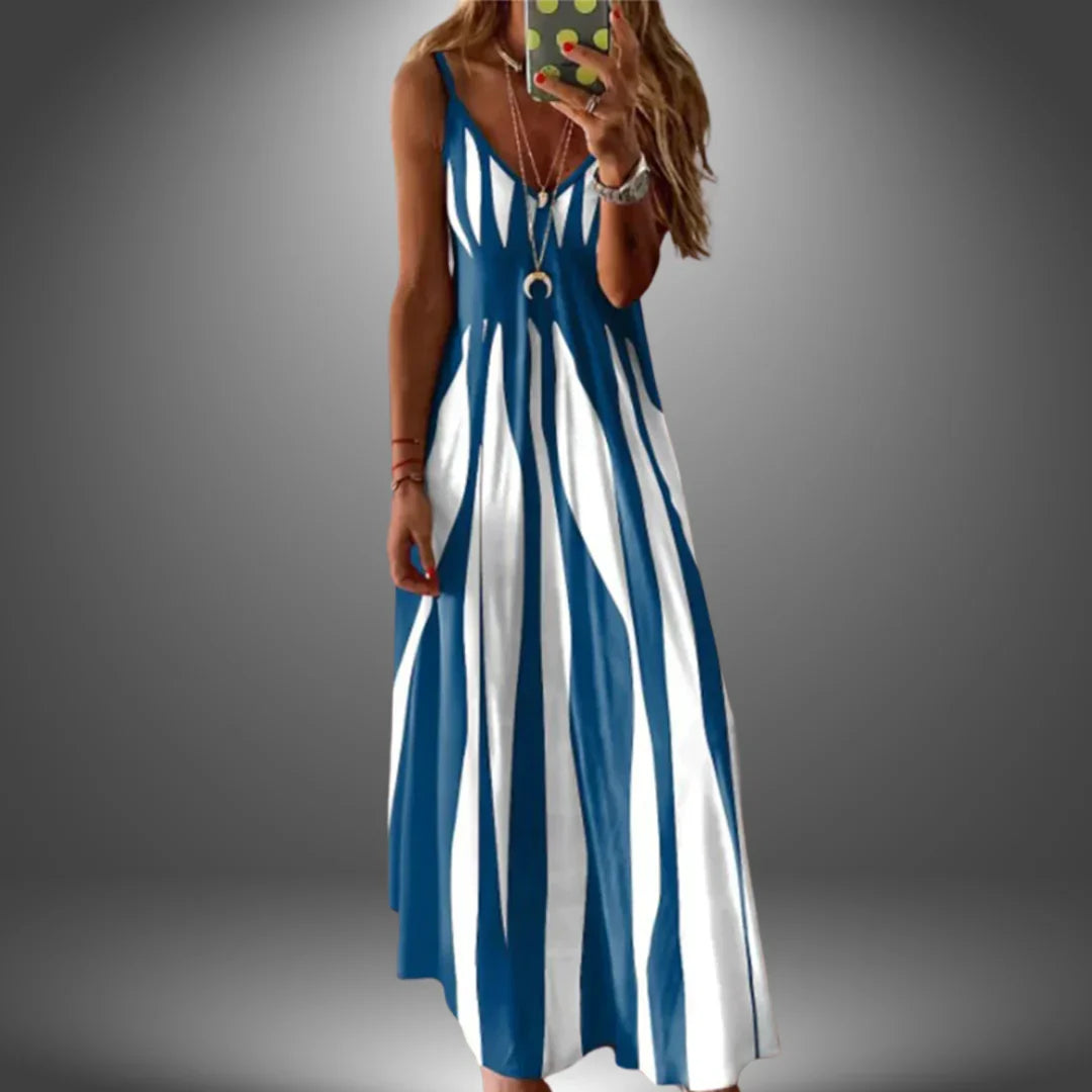 ÁNGELA | VESTIDO LARGO CASUAL HECHO A MANO