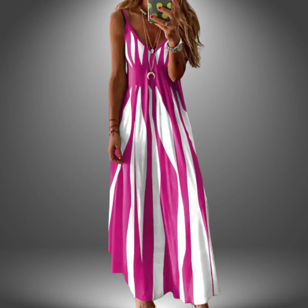 ÁNGELA | VESTIDO LARGO CASUAL HECHO A MANO