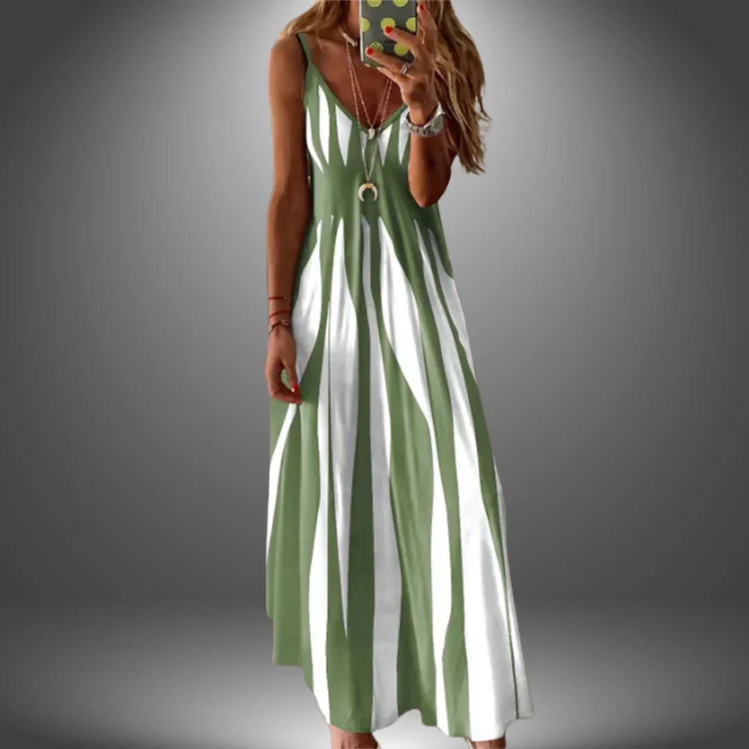 ÁNGELA | VESTIDO LARGO CASUAL HECHO A MANO