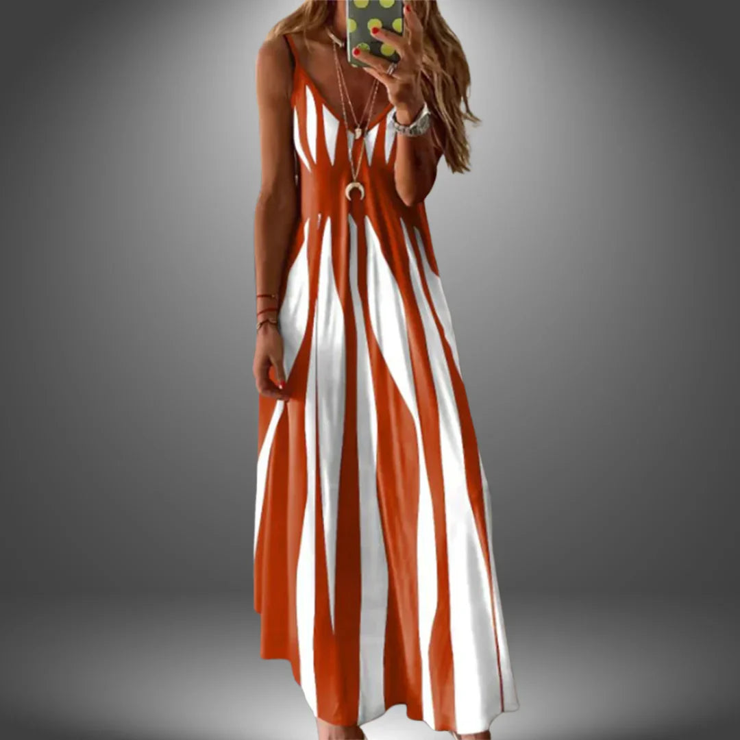 ÁNGELA | VESTIDO LARGO CASUAL HECHO A MANO