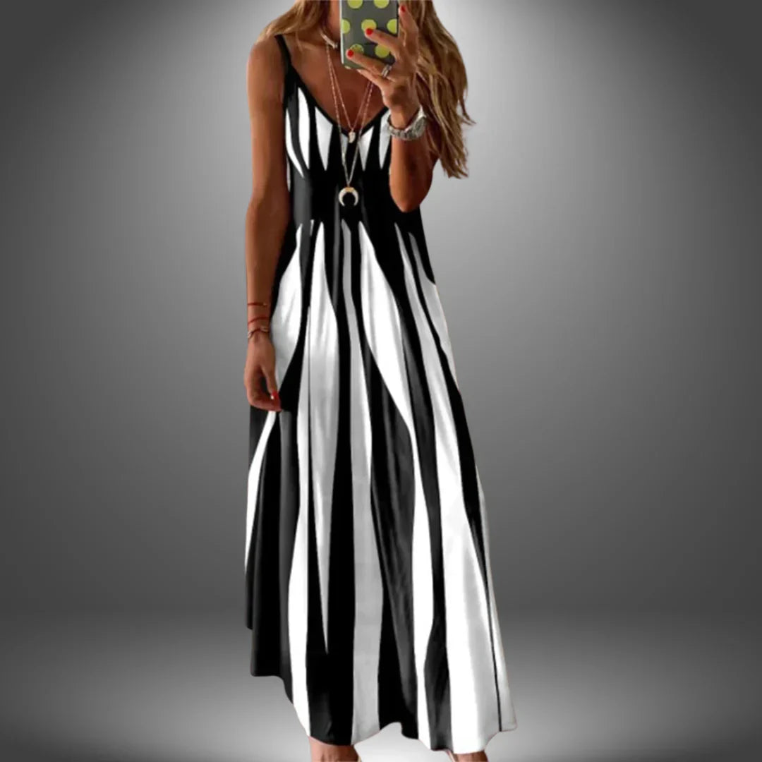 ÁNGELA | VESTIDO LARGO CASUAL HECHO A MANO