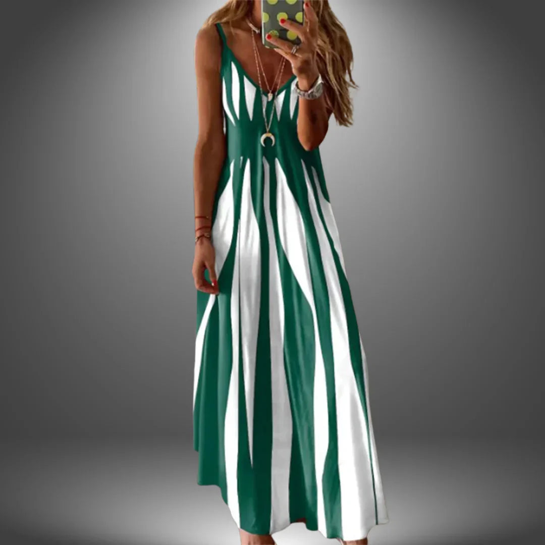 ÁNGELA | VESTIDO LARGO CASUAL HECHO A MANO