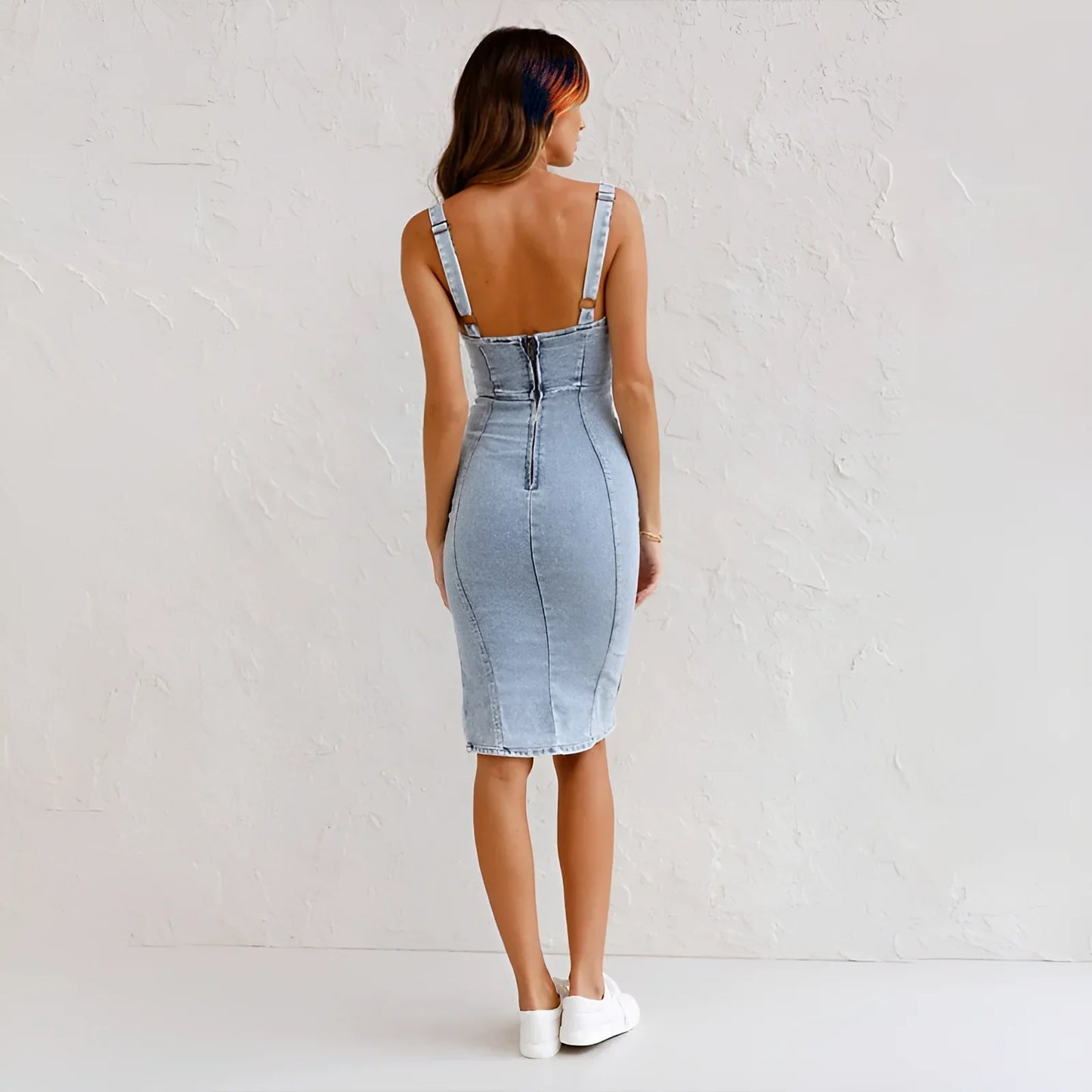 Aurélie - Elegante vestido de mezclilla