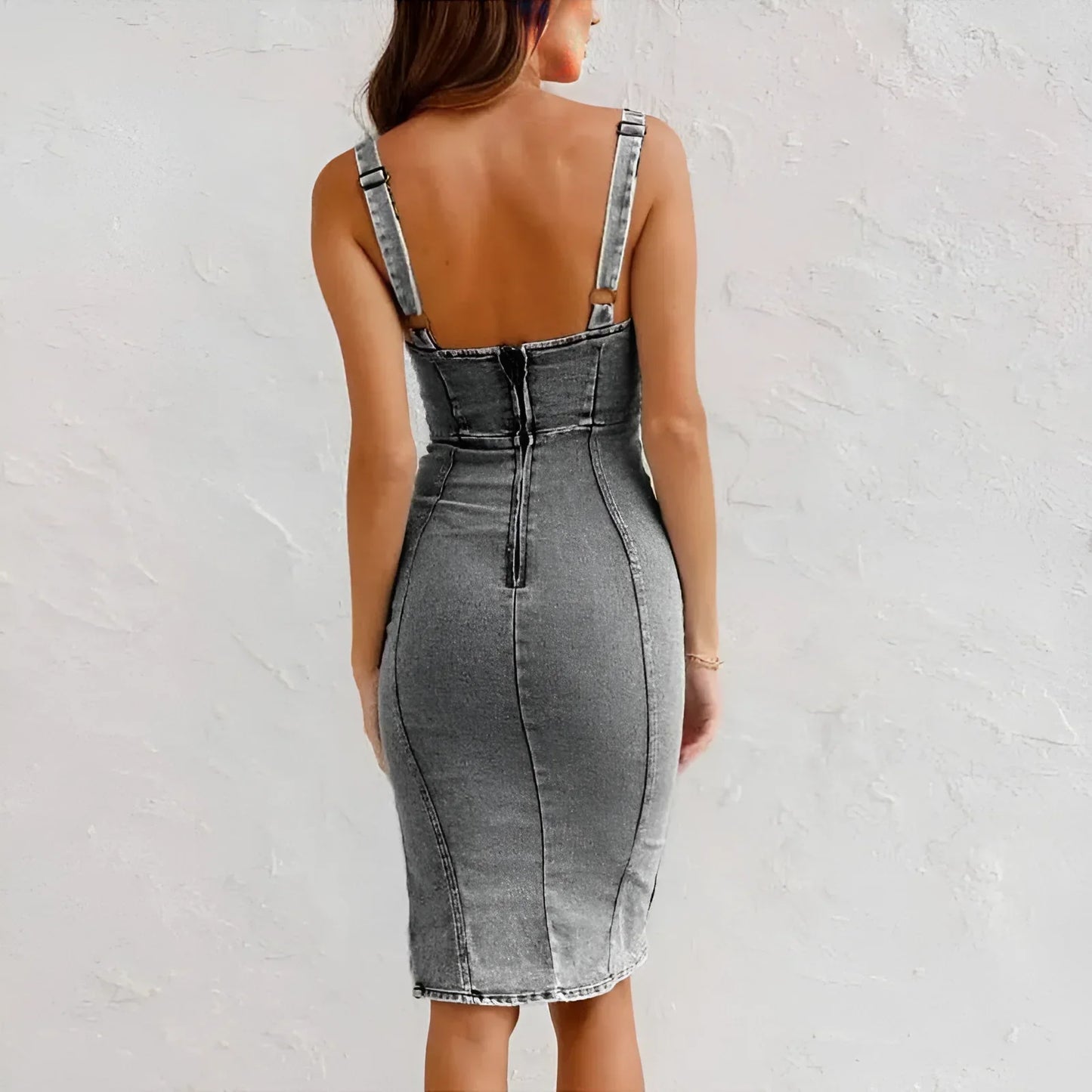 Aurélie - Elegante vestido de mezclilla