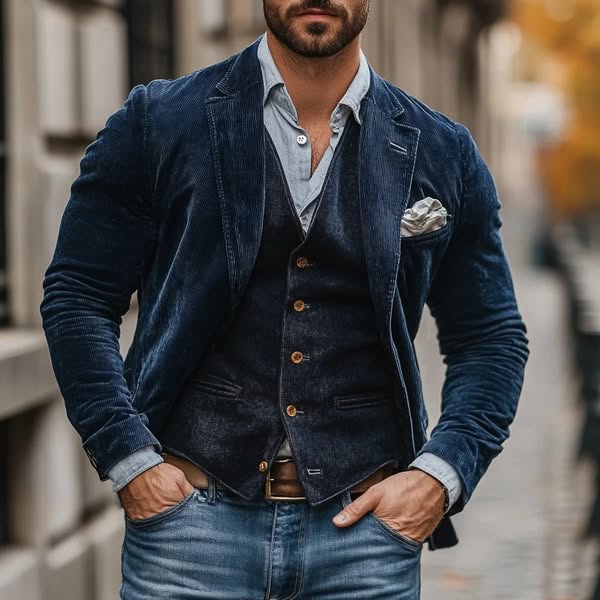 Conjunto de chaqueta y chalequillo