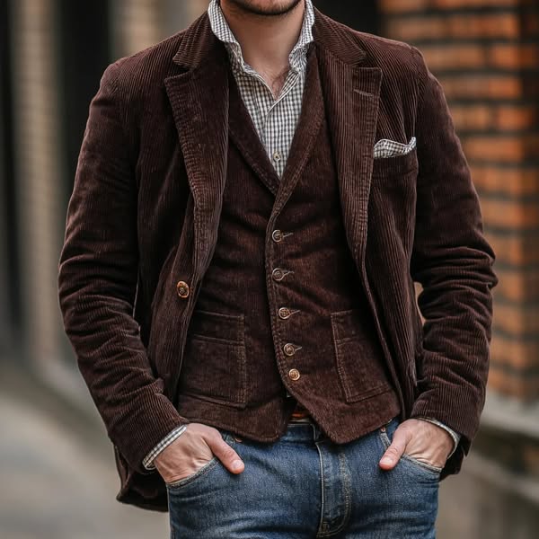 Conjunto de chaqueta y chalequillo