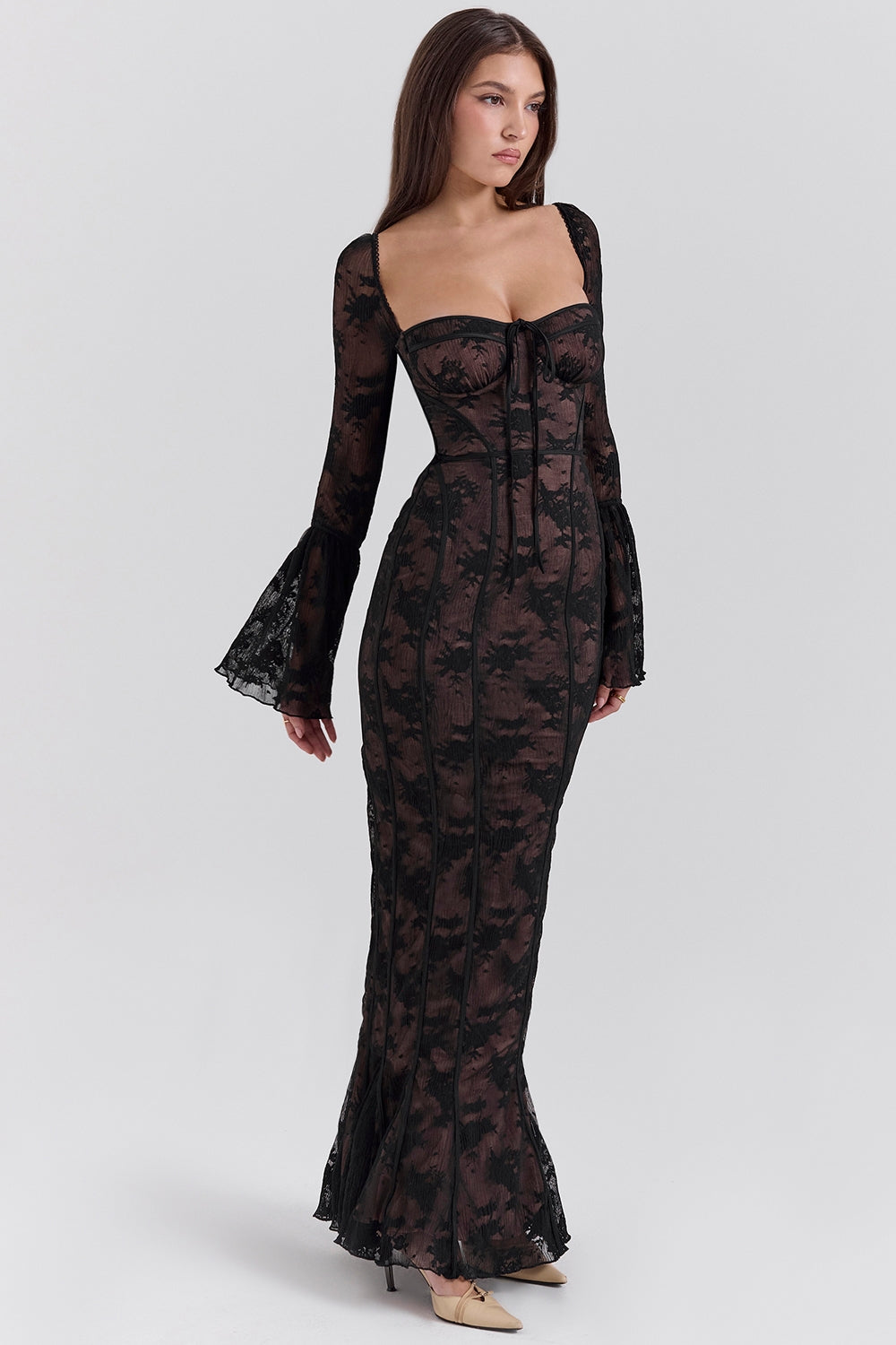 Allegra - Vestido largo de encaje