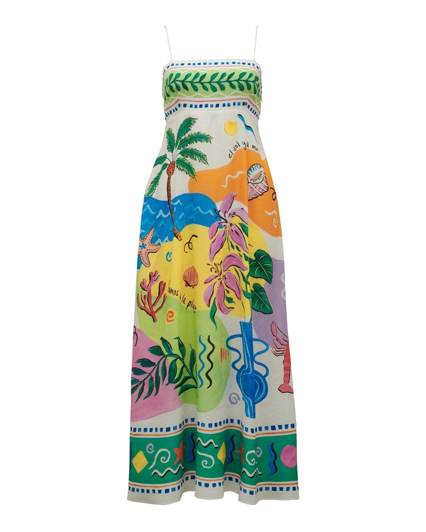 Adaia - Midi vestido estampado