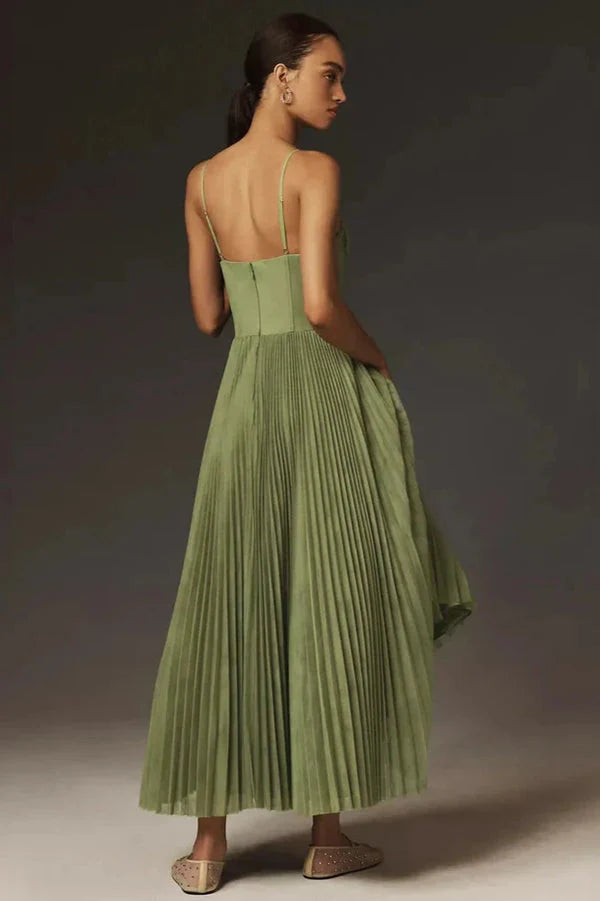 ISABELLA | VESTIDO MIDI ELEGANTE PLISADO