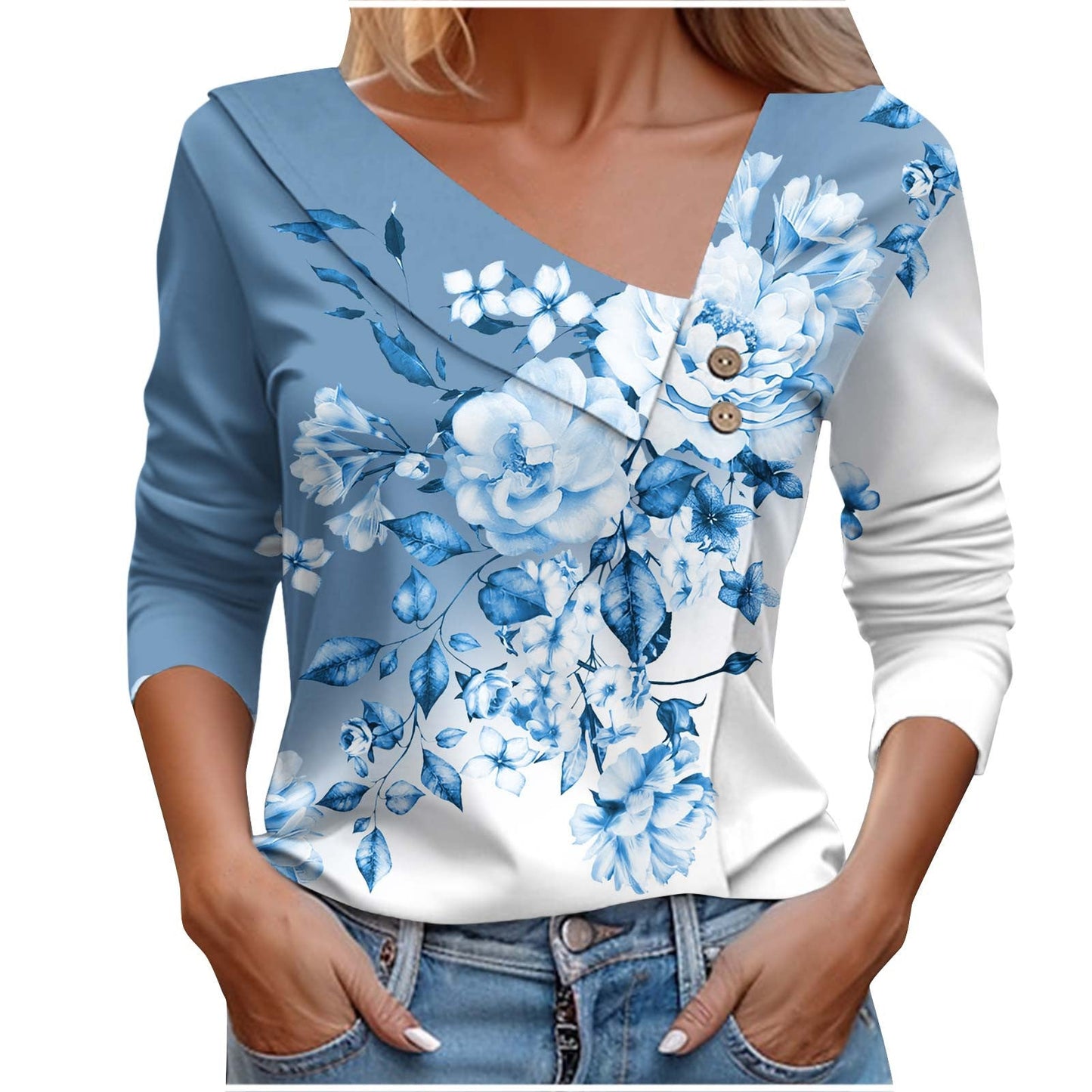 Blusas con Estampado Floral