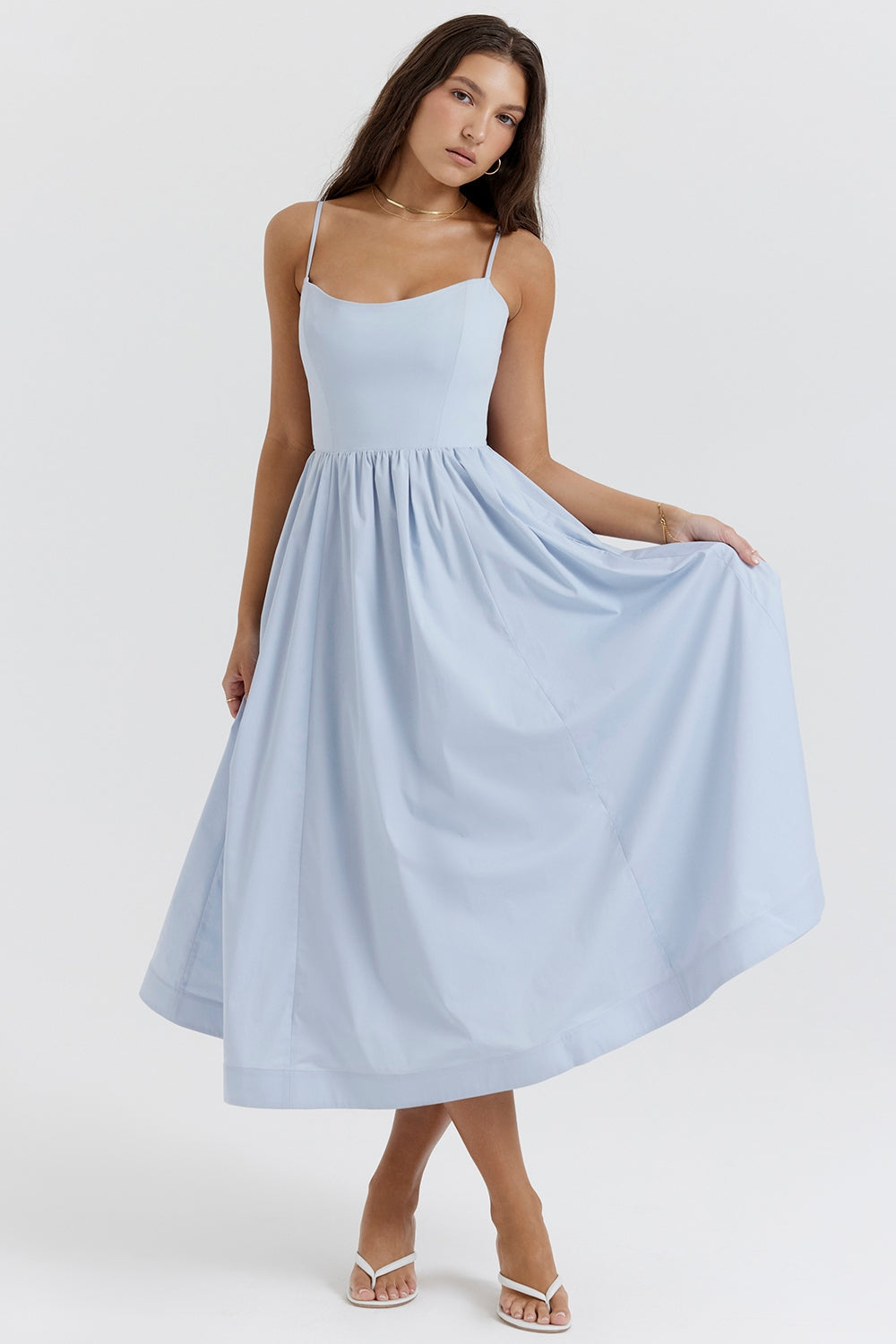 Anahi - Vestido midi estampado