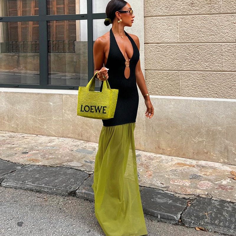 Lena - Long dress with straps