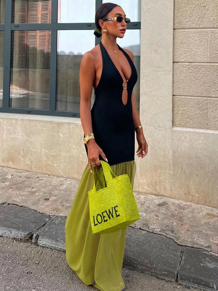 Lena - Long dress with straps