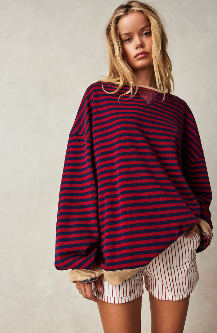 Jersey oversize de rayas