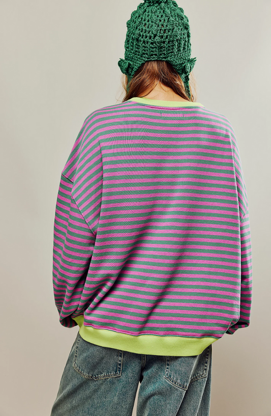Jersey oversize de rayas